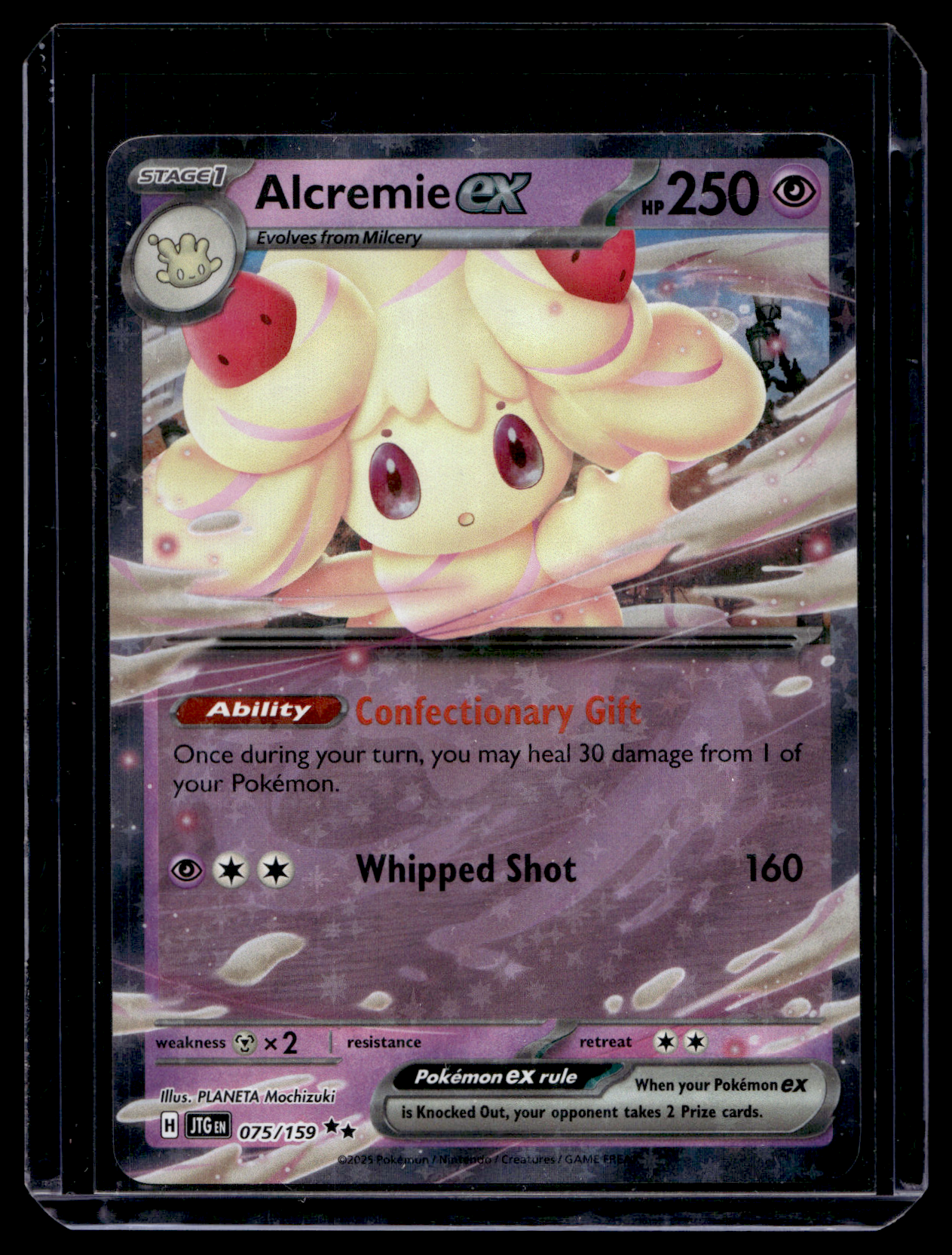 2025 Pokemon - Scarlet & Violet - Journey Together - Alcremie ex #075