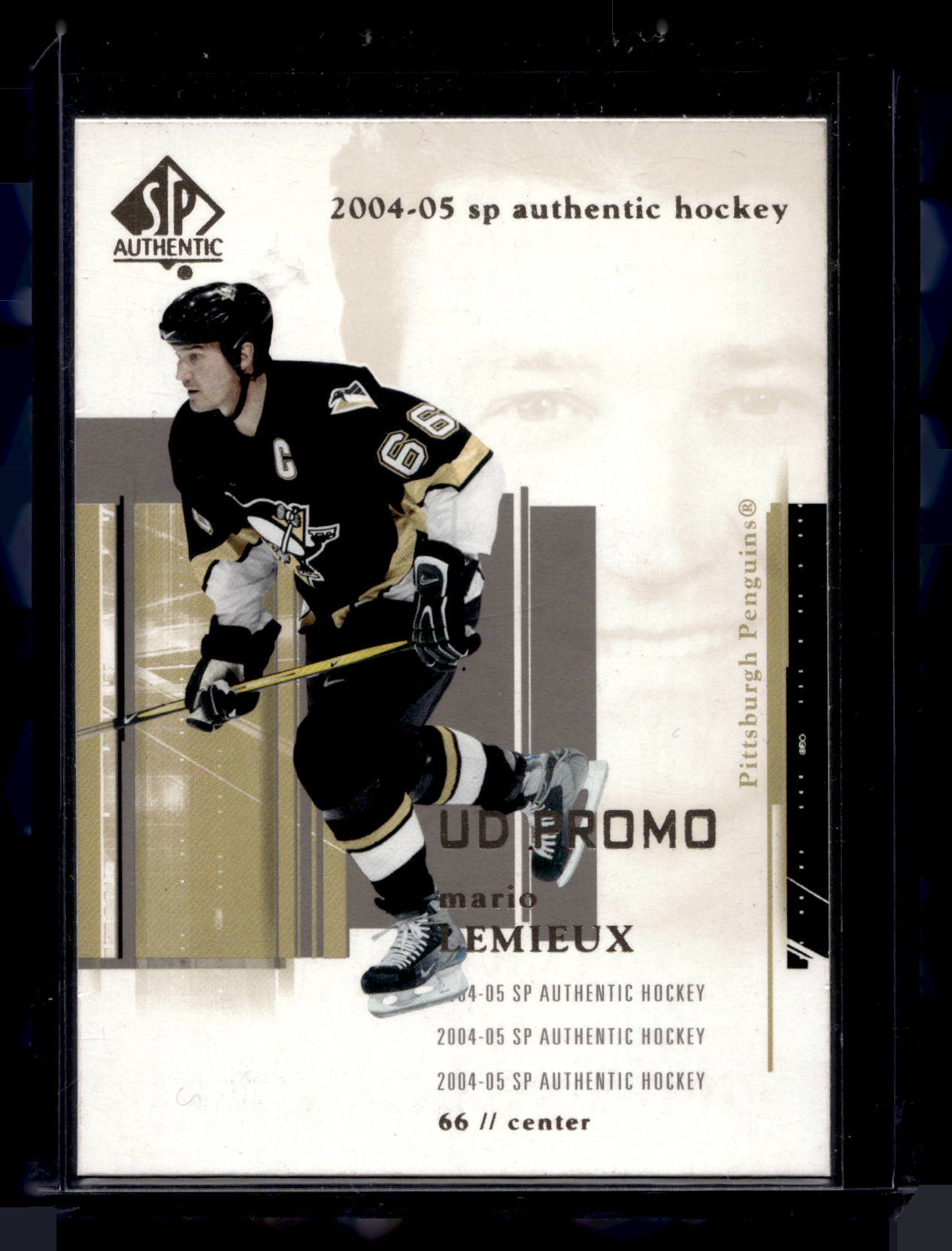 2004-05 Upper Deck SP Authentic - UD Promo - Mario Lemieux #72