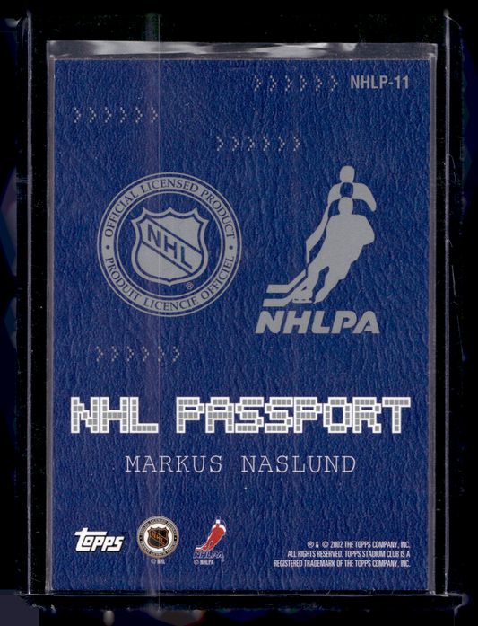 2002-03 Topps Stadium Club - NHL Passport - Markus Naslund #NHLP-11