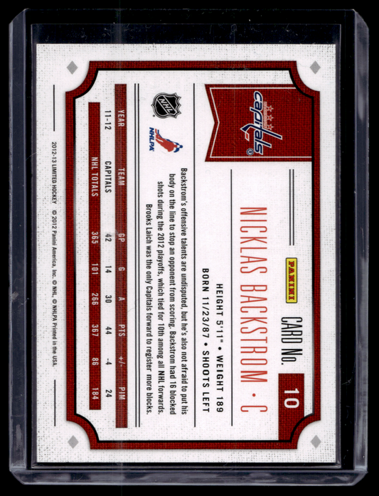 2012-13 Panini Limited - Silver - Nicklas Backstrom #10 /49