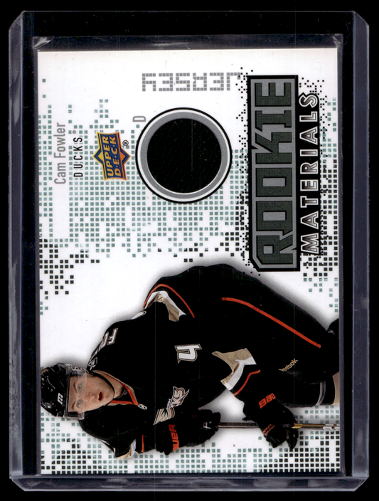 2010-11 Upper Deck - Rookie Materials - Jersey - Cam Fowler #RM-CF RY