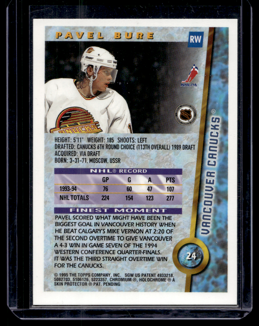 1994-95 Topps Finest - Pavel Bure #24