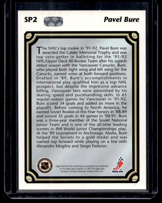 1992-93 Upper Deck - Short Print - Pavel Bure #SP2