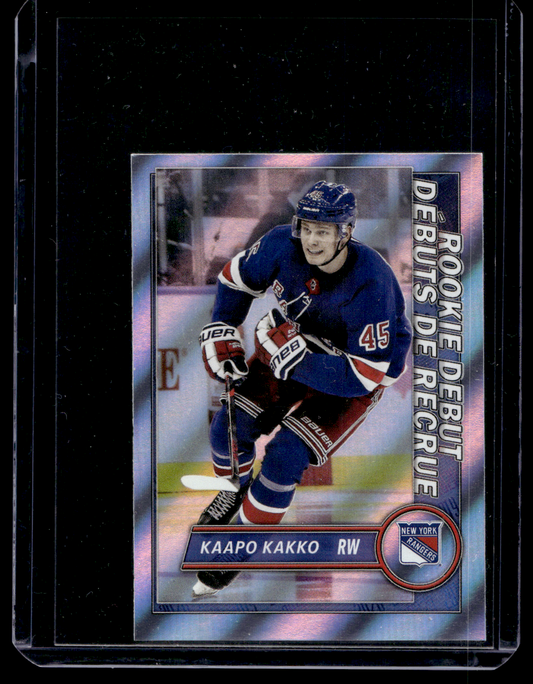 2020-21 Topps NHL Stickers - Rookie Debut - Kaapo Kakko #530