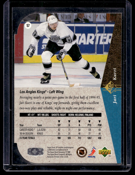 1994-95 Upper Deck SP - Die-Cut - Jari Kurri #57
