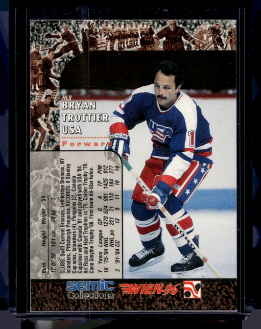 1996 Semic Wien - Hockey Legends - Bryan Trottier #HL9