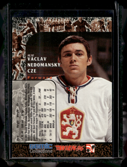 1996 Semic Wien - Hockey Legends - Vaclav Nedomansky #HL18