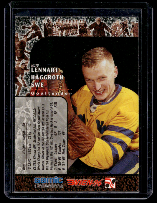 1996 Semic Wien - Hockey Legends - Lennart Häggroth #HL10