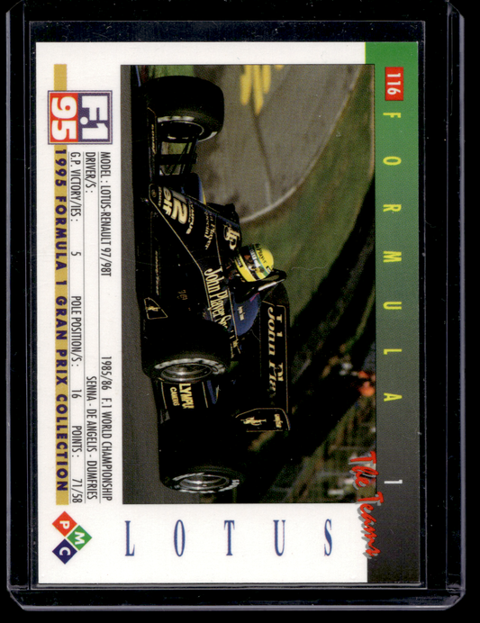 1995 PMC Formula 1 - The Teams - Lotus - Ayrton Senna #116
