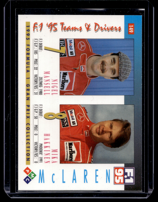1995 PMC Formula 1 - 95 Teams & Drivers - Team McLaren - Nigel Mansell / Mika Hakkinen  #149
