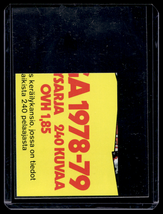 1978-79 Kiekkoilijat kuvina - Ari Mikkola #81