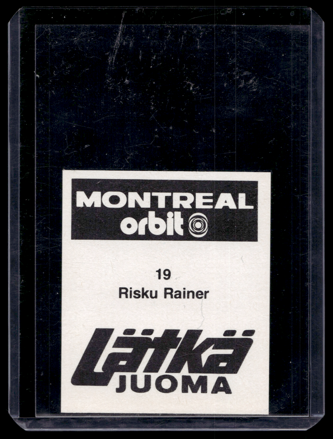 1980 Mallasjuoma Lätkäjuoma - Rainer Risku #19