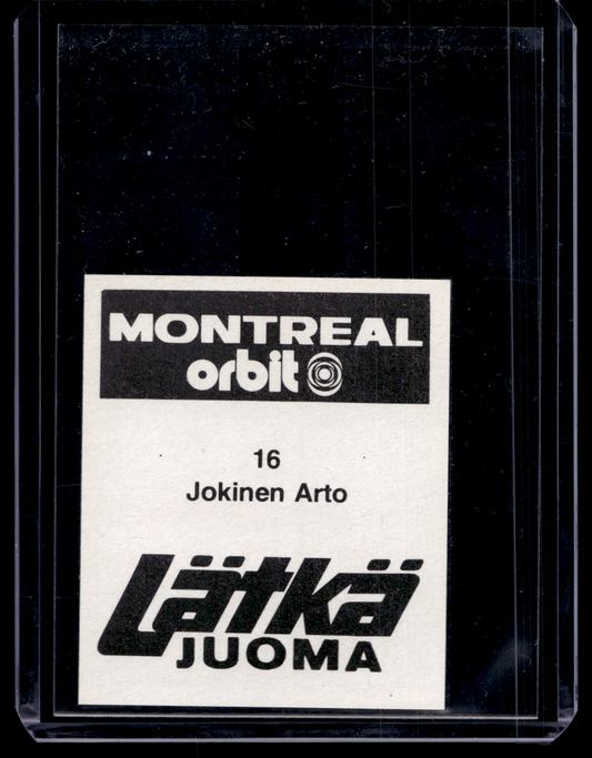 1980 Mallasjuoma Lätkäjuoma - Arto Jokinen #16
