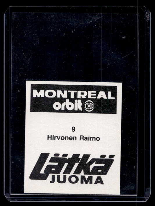 1980 Mallasjuoma Lätkäjuoma - Raimo Hirvonen #9