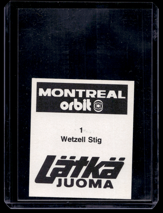 1980 Mallasjuoma Lätkäjuoma - Stig Wetzell #1