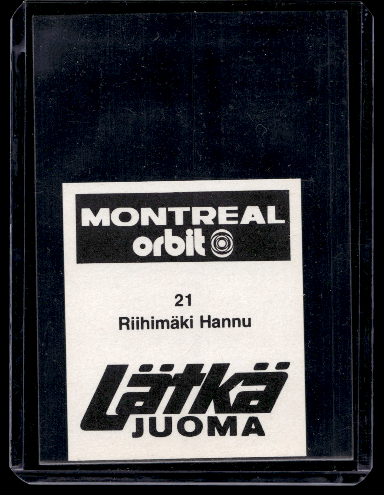 1980 Mallasjuoma Lätkäjuoma - Hannu Riihimäki #21