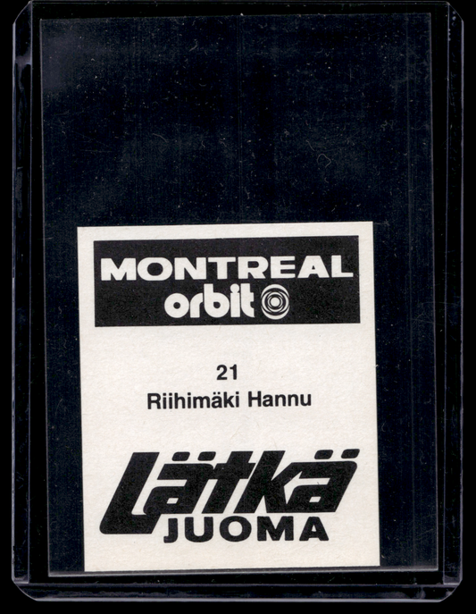 1980 Mallasjuoma Lätkäjuoma - Hannu Riihimäki #21