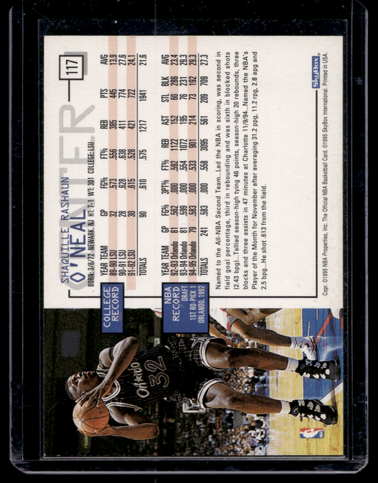 1995-96 NBA Hoops - Shaquille O'Neal #117