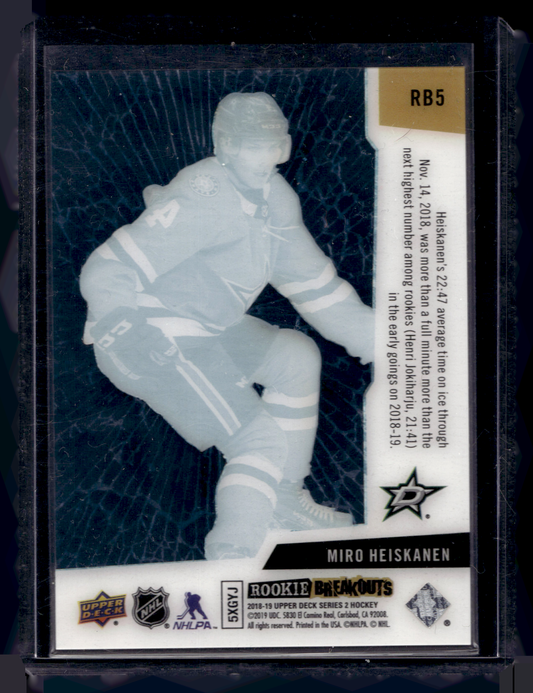 2018-19 Upper Deck - Rookie Breakouts - Miro Heiskanen #RB5 /100 RY