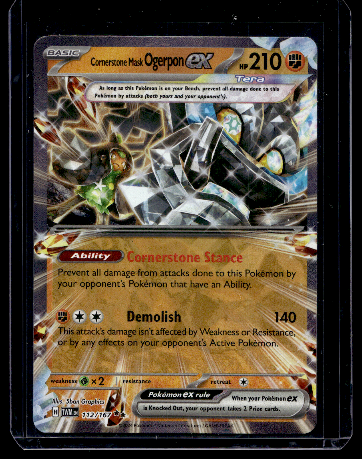 2024 Pokemon - Scarlet & Violet - Twilight Masquerade - Cornerstone Mask Ogerpon ex #112