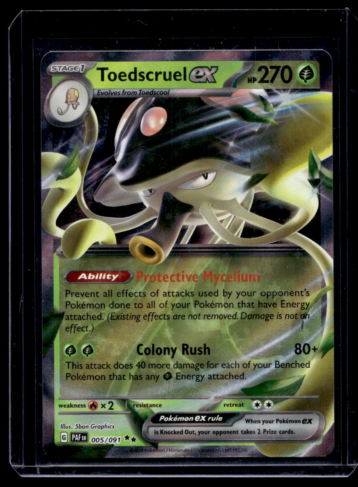 2023 Pokemon Scarlet & Violet - Paldean Fates - Toedscruel ex #005