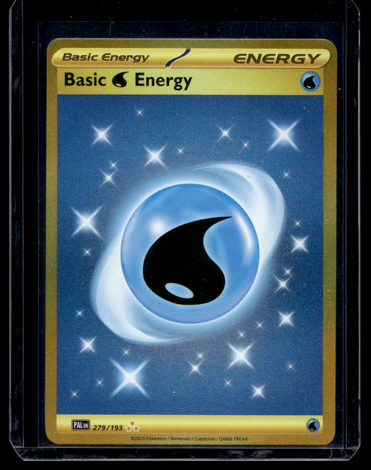 2023 Pokemon - Scarlet & Violet - Paldea Evolved - Hyper Rare - Basic Water Energy #279