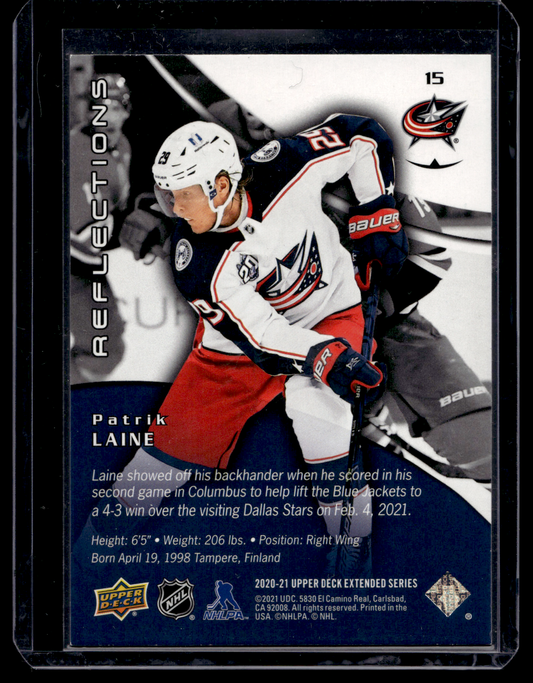 2020-21 Upper Deck Extended Series - Triple Dimensions Reflections - Patrik Laine #15