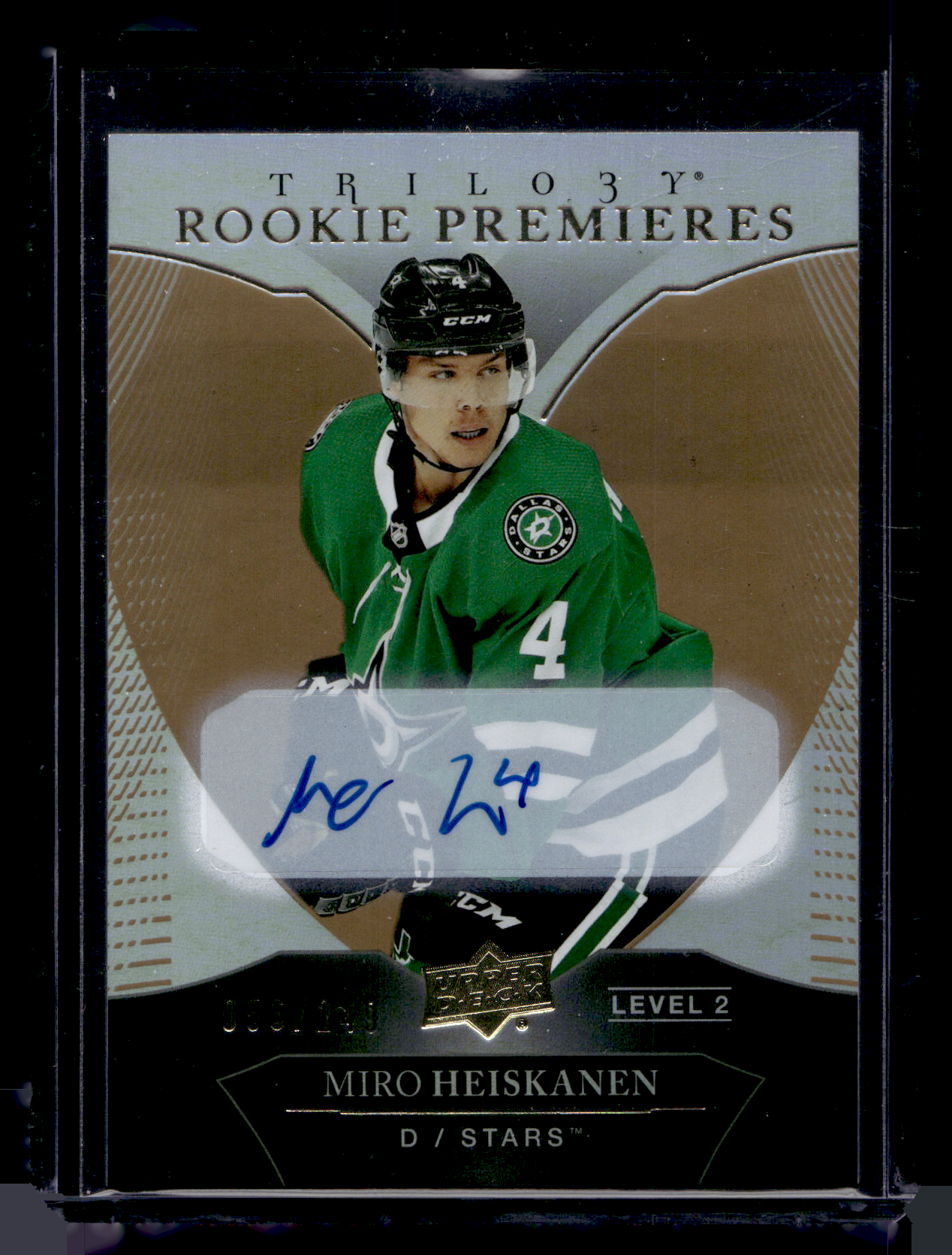 2018-19 Upper Deck Trilogy - Uncommon Rookies Tier 2 Auto - Miro Heiskanen #103 /249 RC