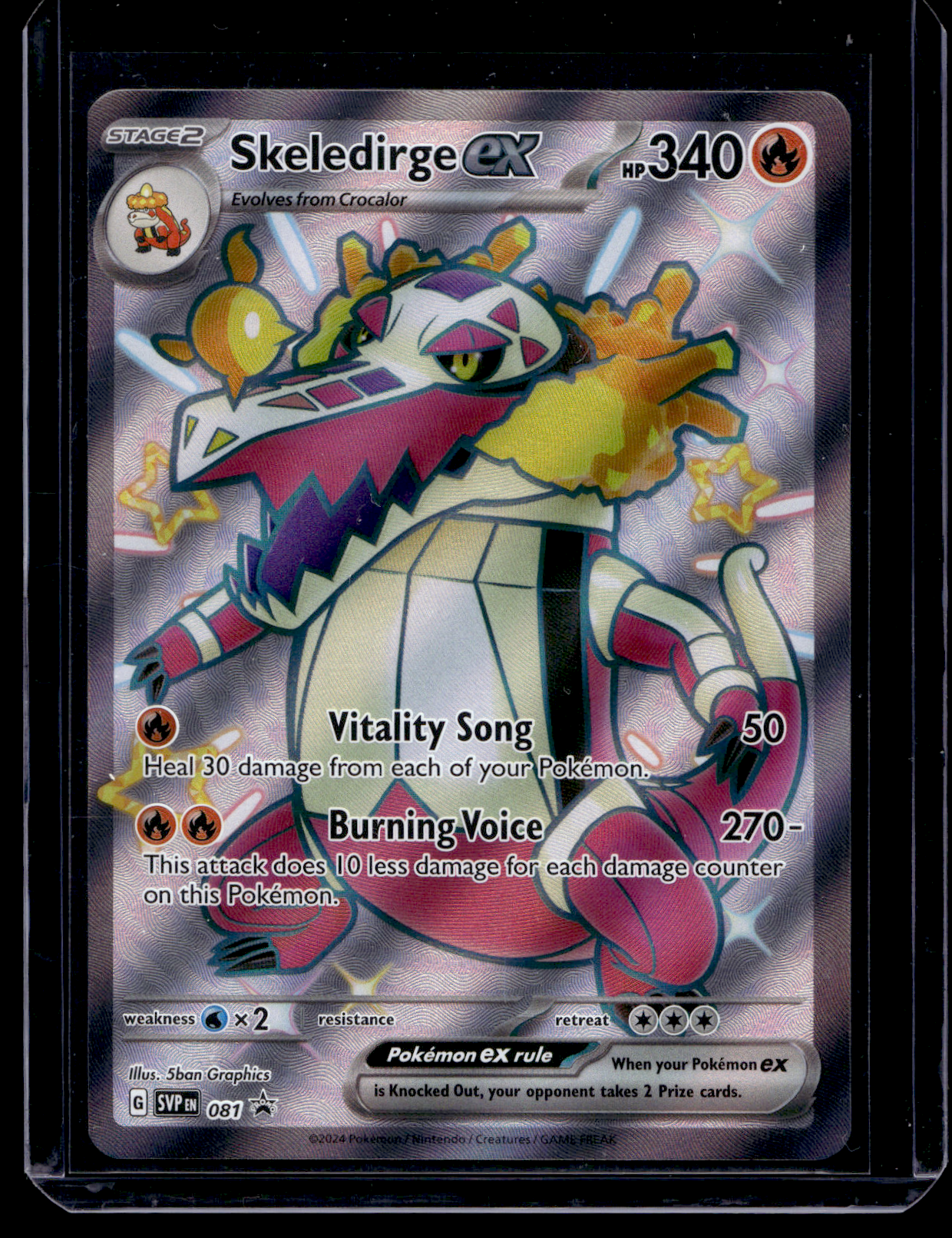 2024 Pokemon - Scarlet & Violet - Black Star Promos - Promos - Skeledirge #081