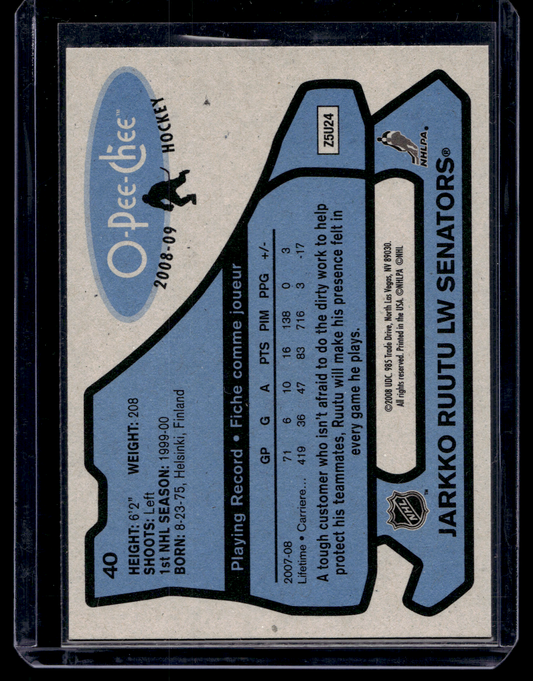 2008-09 O-Pee-Chee - Retro - Jarkko Ruutu #40