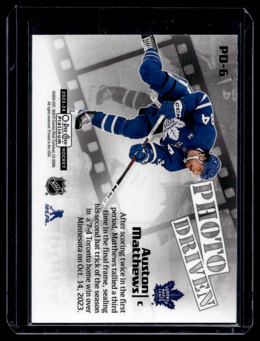2023-24 Upper Deck OPC Platinum - Photo Driven - Auston Matthews #PD-6