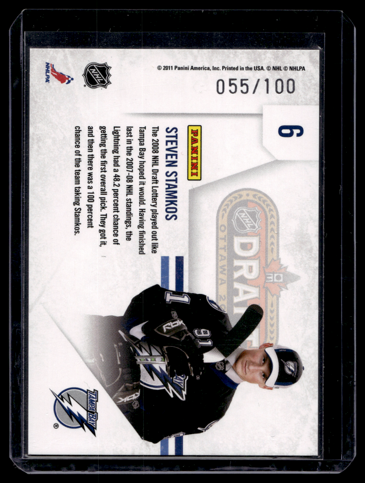 2010-11 Panini Playoff Contenders - Lottery Winners - Purple - Steven Stamkos #6 /100