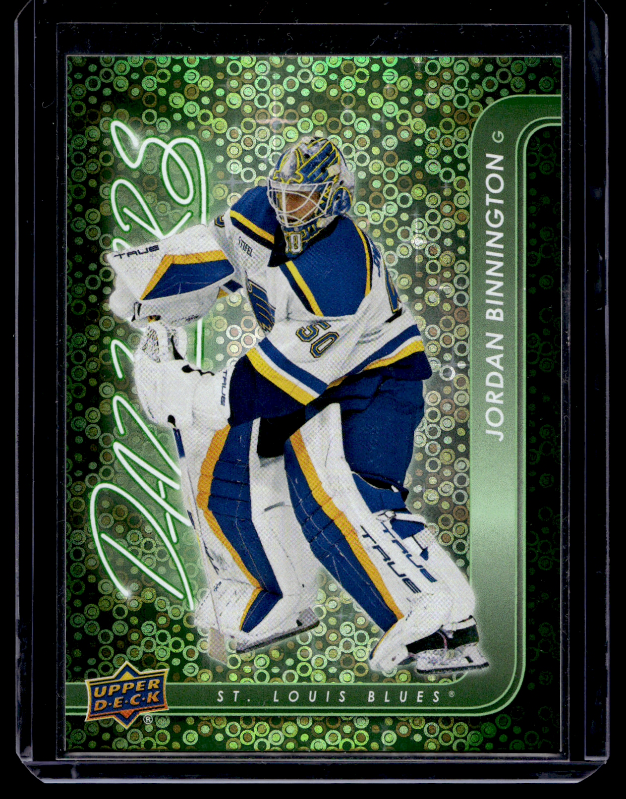 2024-25 Upper Deck Series 1 - Dazzlers - Green - Jordan Binnington #DZ-39