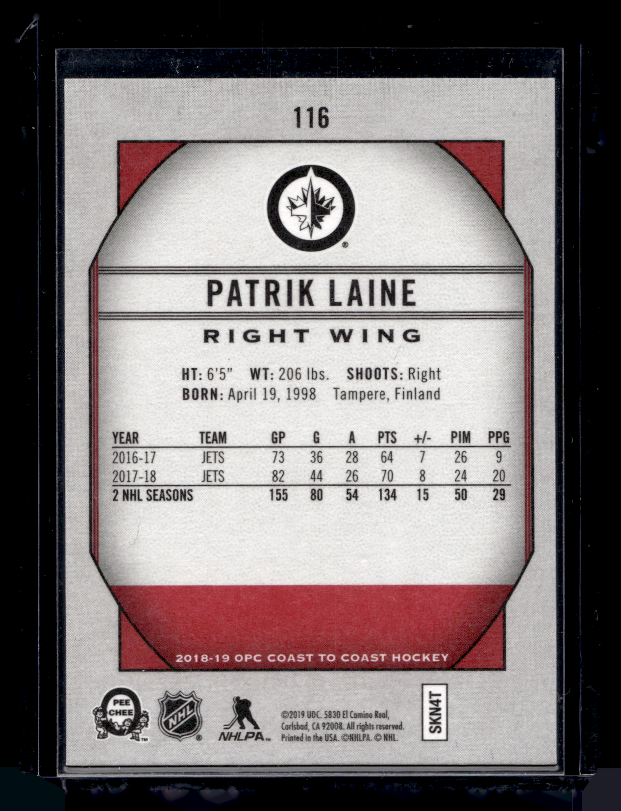 2018-19 O-Pee-Chee Coast to Coast Canadian Tire - SP - Superstars - Patrik Laine #116