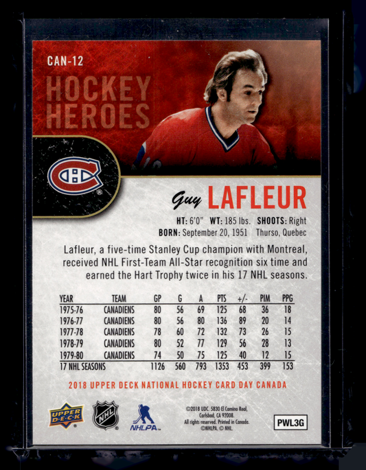2018 Upper Deck National Hockey Card Day Canada - Guy Lafleur #CAN-12
