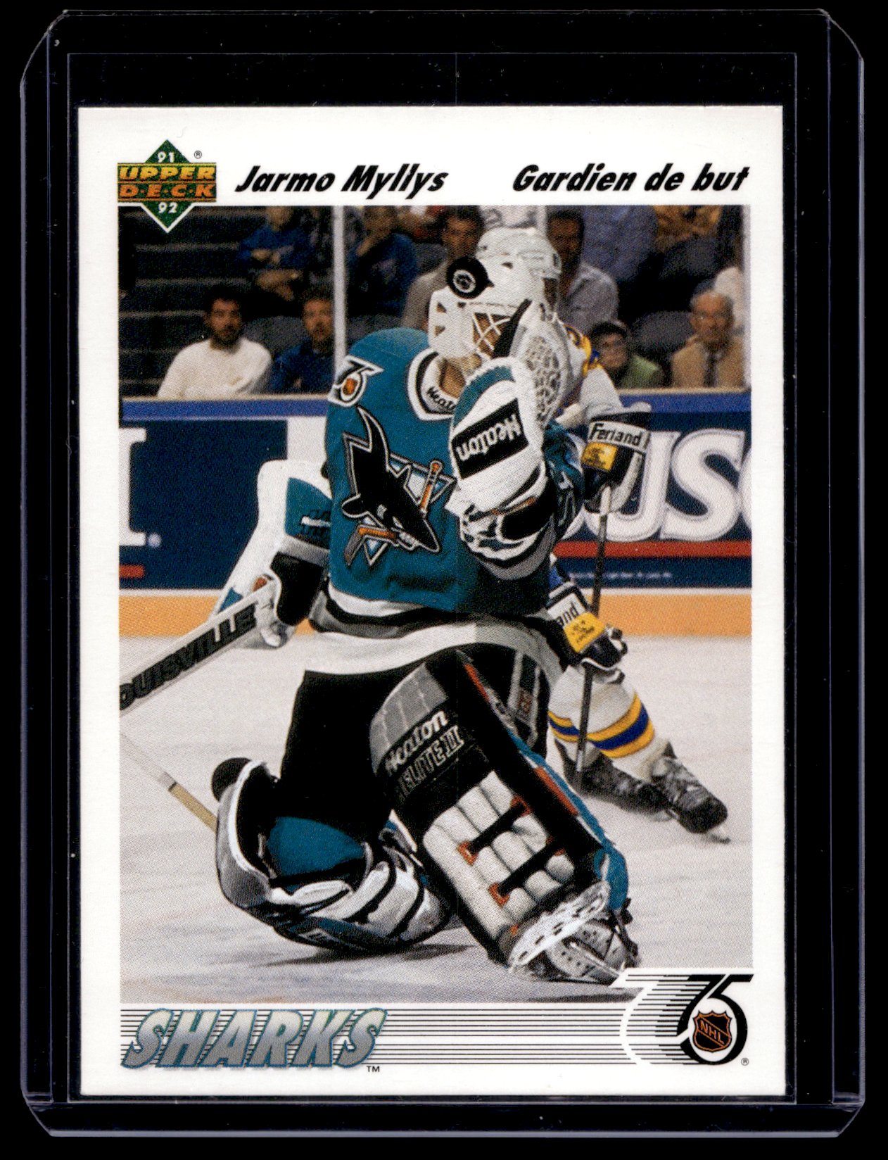 1991-92 Upper Deck - French - Jarmo Myllys #537