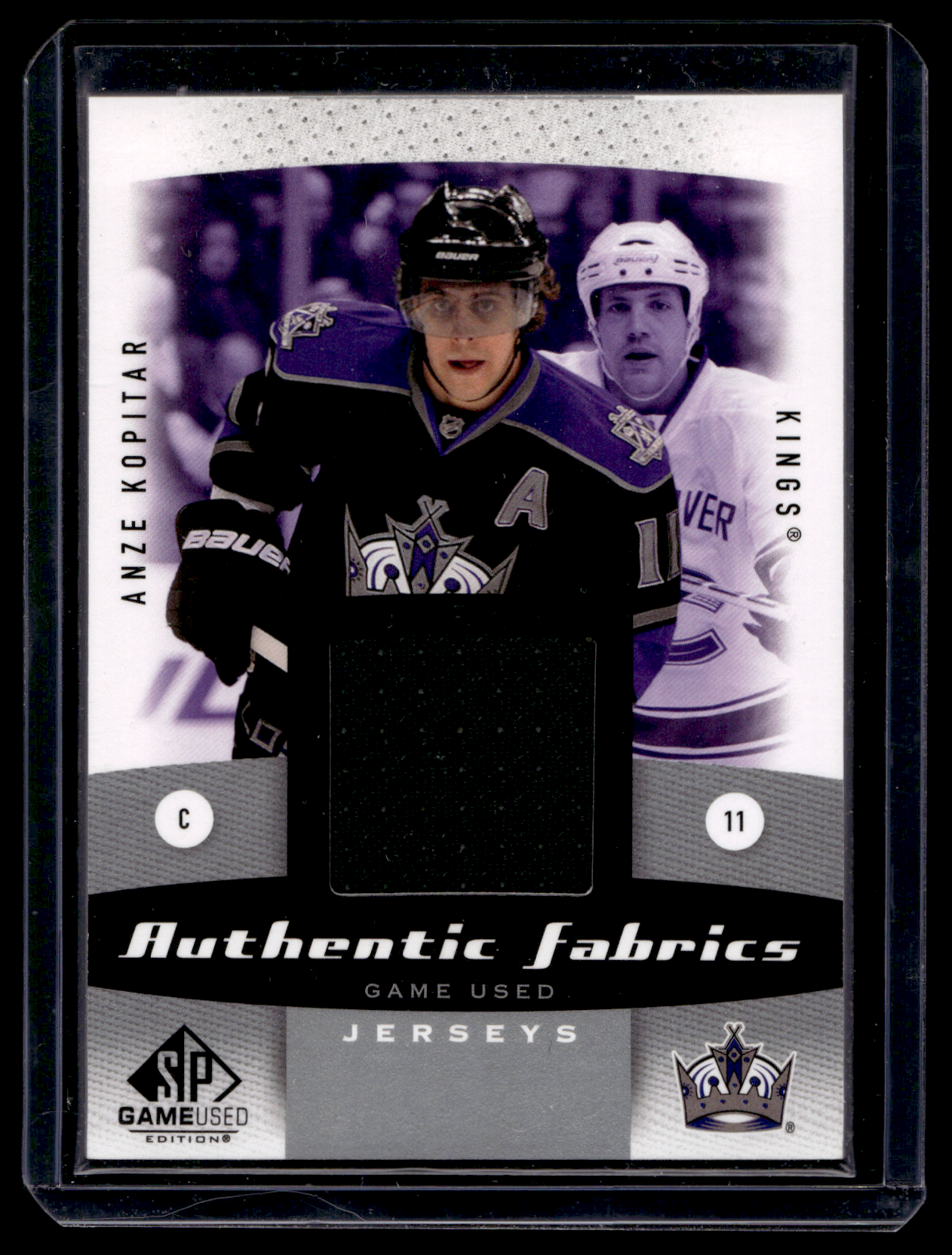 2010-11 Upper Deck SP Game Used Edition - Authentic Fabrics - Anze Kopitar #AF-AK