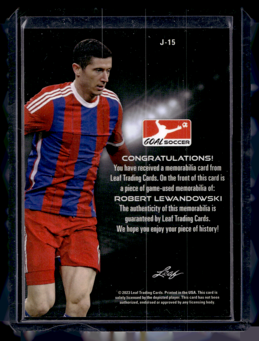 2023 Leaf Goal - Jersey - Robert Lewandowski #J-15