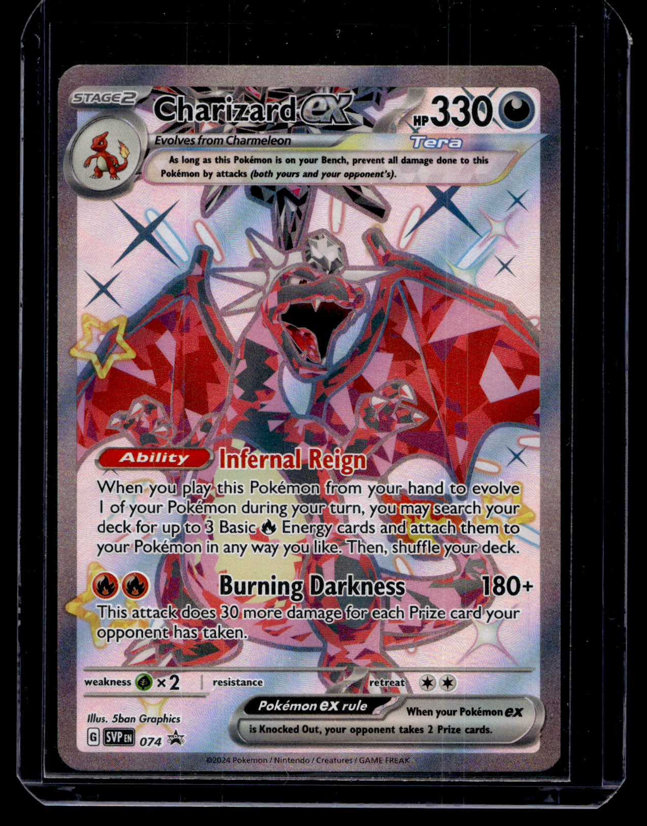 2024 Pokemon - Scarlet & Violet - Black Star Promos - Promos - Charizard EX #74