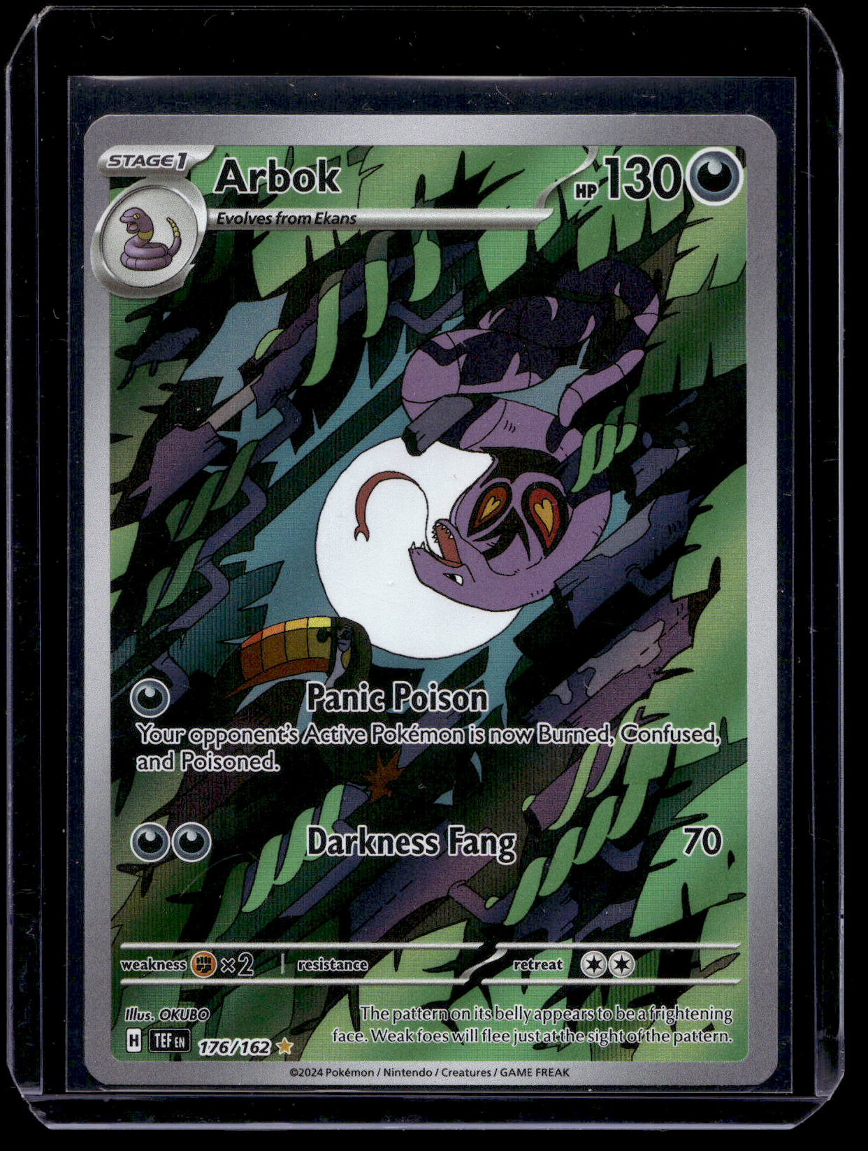 2024 Pokemon - Sword & Shield - Temporal Forces - Illustration Rare - Arbok #176