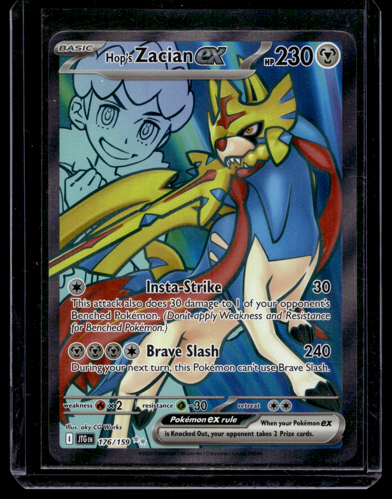 2025 Pokemon - Scarlet & Violet - Journey Together - Ultra Rare - Hop's Zacian EX #176