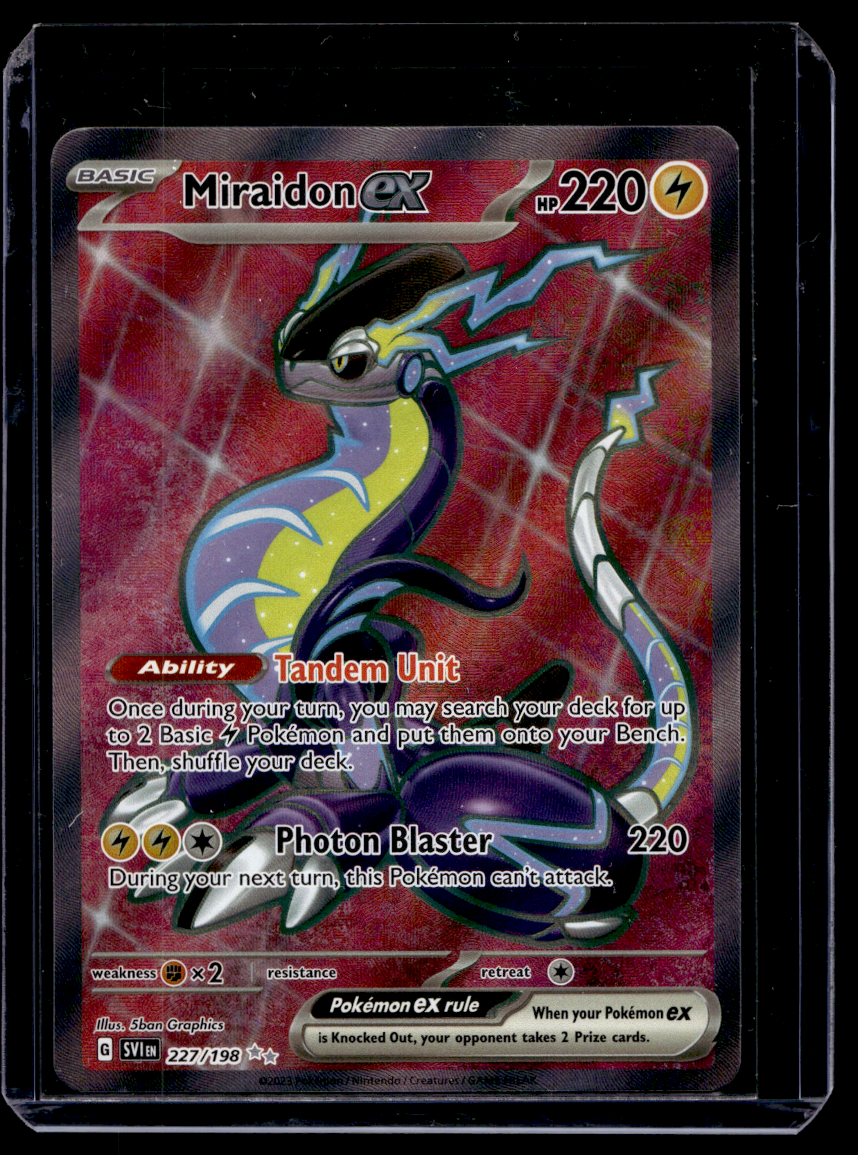 2023 Pokemon Scarlet & Violet - Scarlet & Violet - Ultra Rare - Miraidon #227
