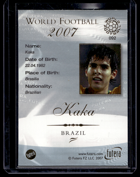 2007 Futera World Football - Kaká #092