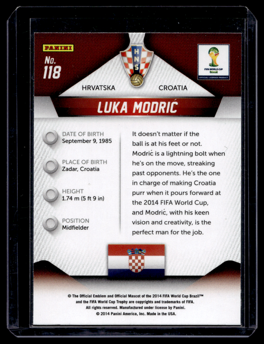 2014 Panini Prizm World Cup - Luka Modric #118