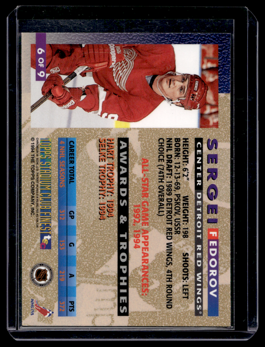 1994-95 Topps Stadium Club - Finest - Sergei Fedorov #6