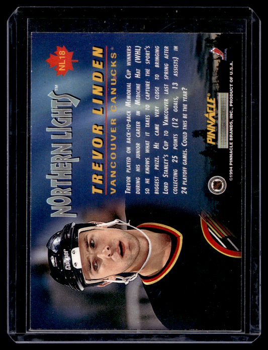 1994-95 Pinnacle - Northern Lights - Trevor Linden #NL18