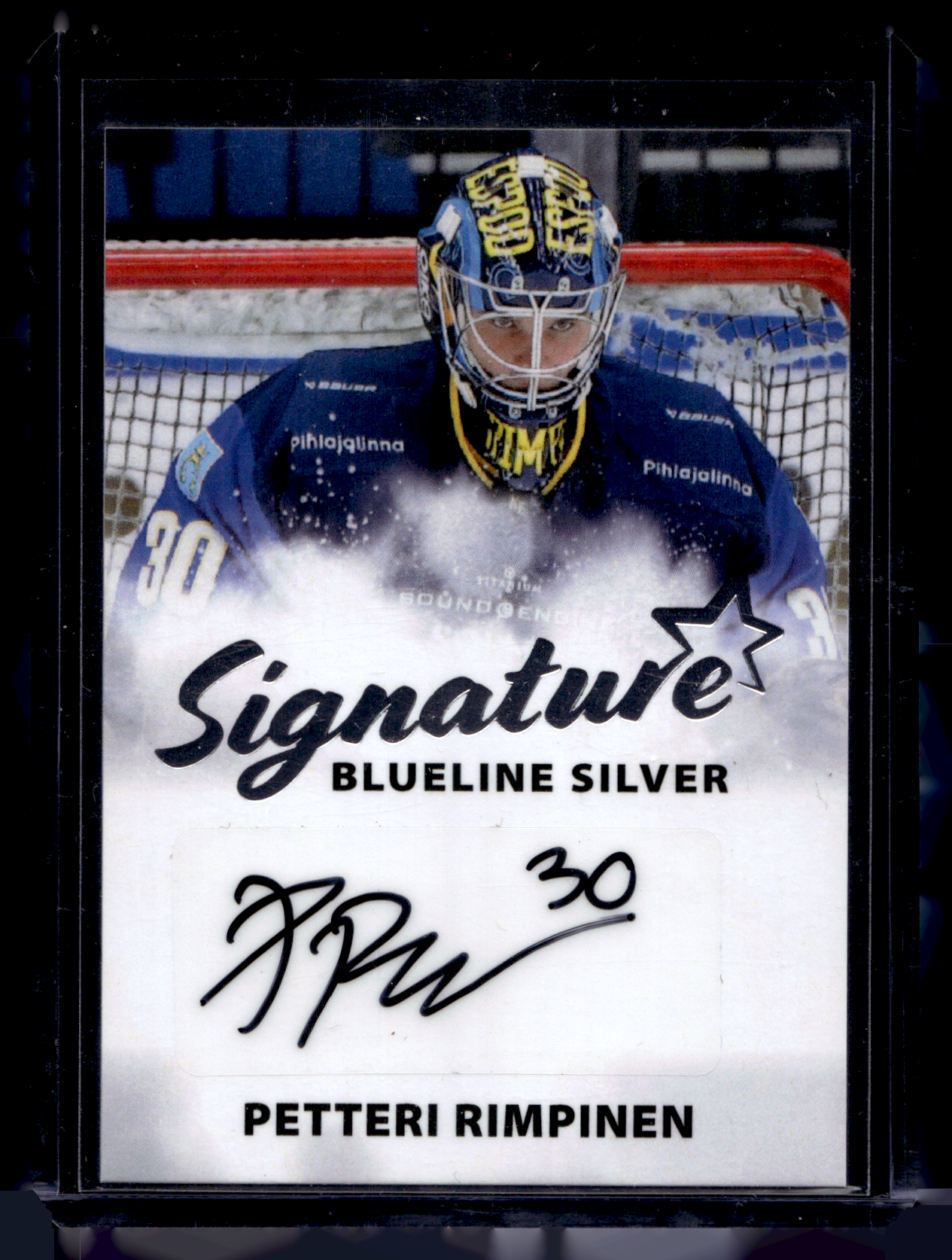 2024-25 Blueline Signature Silver - Petteri Rimpinen #AU-PR /100