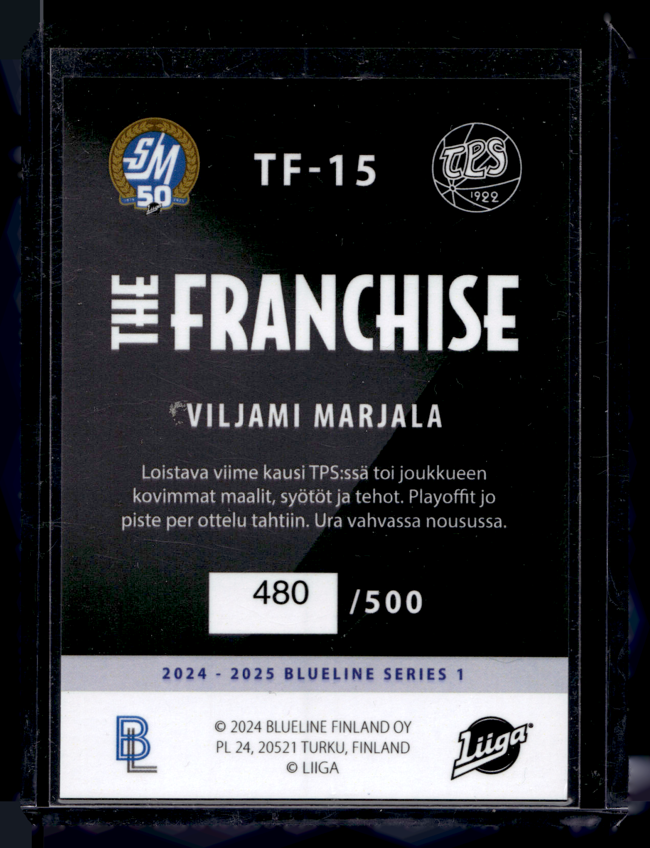 2024-25 Blueline Franchise Gold - Eemeli Finland #TF-03 /500