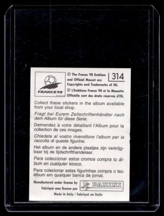 1998 Panini France 98 Album Stickers - Dennis Bergkamp #314