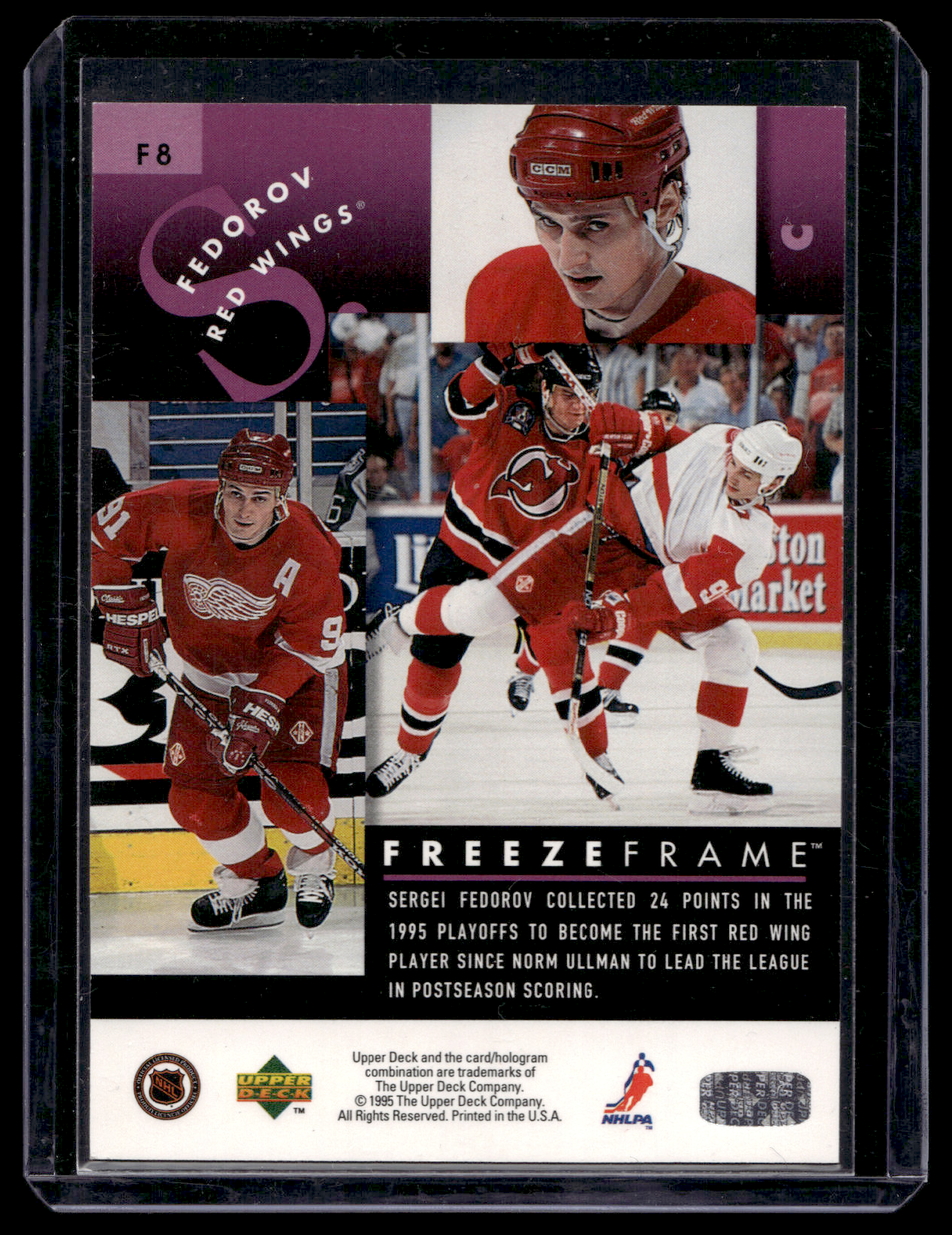 1995-96 Upper Deck - Freeze Frame - Sergei Fedorov #F8